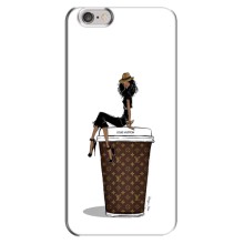 Чехлы Луи Витон для iPhone 6 Plus / 6s Plus (AlphaPrint - LOUIS VUITTON) (кофе LOUIS VUITTON)