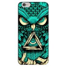 Чохли з принтом СОВИ для iPhone 6 Plus / 6s Plus (Зелена сова)