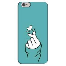 Чохол (Знак сердечка) для iPhone 6 Plus / 6s Plus (Сердечко на бірюзовому)