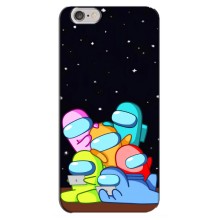 Чехол Амонг Ас для iPhone 6 Plus / 6s Plus (AlphaPrint) (Скины в космосе)