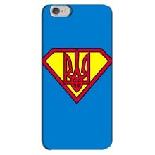 Чохол з картинкою (Патріотичний ГЕРБ) на iPhone 6 Plus / 6s Plus (Герб - супер герой)
