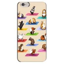 Чохол з Прикольним Принтом на iPhone 6 Plus / 6s Plus (Йога свинок)