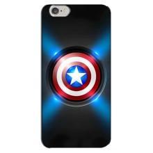 Чохол с Щітом Капітана Америки на iPhone 6 Plus / 6s Plus (Яскраий Щит Капітана)