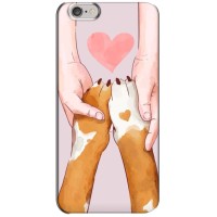 Чехол (ТПУ) Милые собачки для iPhone 6 Plus / 6s Plus – Любовь к собакам