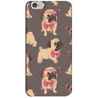 Чехол (ТПУ) Милые собачки для iPhone 6 Plus / 6s Plus – Собачки Мопсики