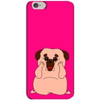 Чехол (ТПУ) Милые собачки для iPhone 6 Plus / 6s Plus – Веселый Мопсик