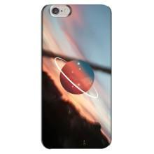 Чохол (ТПУ) з планетами на iPhone 6 Plus / 6s Plus (Сатурн)