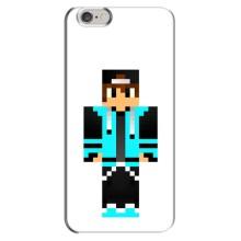 Чохли для iPhone 6 Plus / 6s Plus (Персонажі МайнКрафт) (Хлопчик у блакитному)