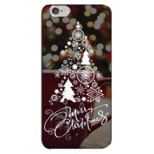 Різдвяні Чохли для iPhone 6 Plus / 6s Plus (VPrint) (Ялинка яскрава)