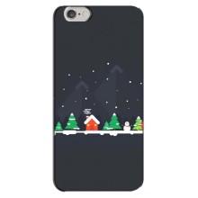 Силіконовий бампер на різдво для iPhone 6 Plus / 6s Plus (Місто зимове)