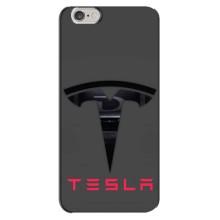 Силіконовий бампер з картинкою машини на iPhone 6 Plus / 6s Plus (Logo TESLA)