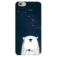 Силіконовий бампер з картинкою звірів для iPhone 6 Plus / 6s Plus (Ведмедиця)
