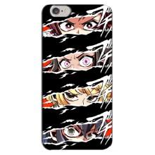 Силіконові чохлі з очіма Anime для Айфон 6 Плюс (Очі на чорному)