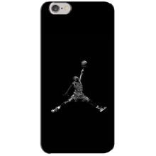 Силиконовый Чехол Nike Air Jordan на Айфон 6 Плюс (Джордан)