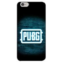 Чохол (TPU) з картинкою "Лого Пабг" на Айфон 6 Плюс (Лого PUBG)