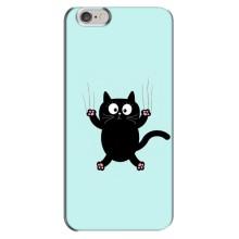 Силіконовий чохол з котиком для iPhone 6 Plus / 6s Plus (Падаючий кіт)