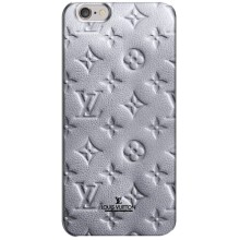 Текстурный Чехол Louis Vuitton для Айфон 6 Плюс (Белый ЛВ)