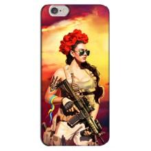 ЗСУ Чохли (TPU) для iPhone 6 Plus / 6s Plus (Жінка солдат)