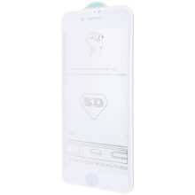 Захисне скло 5D Hard (full glue) (тех.пак) для Apple iPhone 6/6s (4.7") – Білий