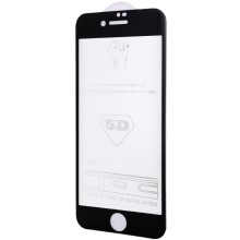 Захисне скло 5D Hard (full glue) (тех.пак) для Apple iPhone 6/6s (4.7") – Чорний