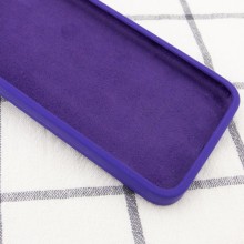 Чехол Silicone Case Square Full Camera Protective (AA) для Apple iPhone 6/6s (4.7") – Фиолетовый