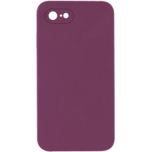 Чехол Silicone Case Square Full Camera Protective (AA) NOLOGO для Apple iPhone 6/6s (4.7") – Бордовый