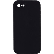 Чехол Silicone Case Square Full Camera Protective (AA) NOLOGO для Apple iPhone 6/6s (4.7") – Черный