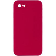 Чехол Silicone Case Square Full Camera Protective (AA) NOLOGO для Apple iPhone 6/6s (4.7") – Красный