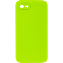Чехол Silicone Case Square Full Camera Protective (AA) NOLOGO для Apple iPhone 6/6s (4.7") – Салатовый