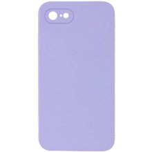 Чехол Silicone Case Square Full Camera Protective (AA) NOLOGO для Apple iPhone 6/6s (4.7") – Сиреневый