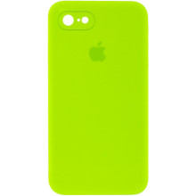 Чехол Silicone Case Square Full Camera Protective (AA) для Apple iPhone 6/6s (4.7") – Салатовый
