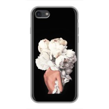 Чехлы (ART) Цветы на iPhone 6 / 6s (VPrint) (Белые цветы)