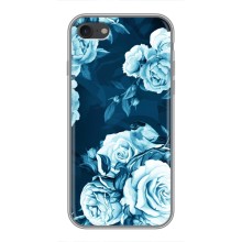 Чехлы (ART) Цветы на iPhone 6 / 6s (VPrint) (Голубые Бутоны)