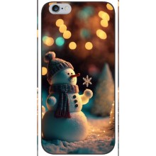 Чехлы на Новый Год iPhone 6 / 6s (Снеговик праздничный)