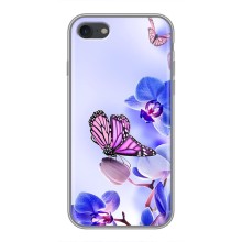 Чехлы с Цветами для iPhone 6 / 6s (VPrint) (Бабочка на цветочке)