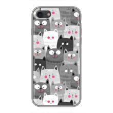 Чехлы с Котиками для iPhone 6 / 6s (VPrint) (Рисованные котики)