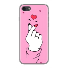 Чехол с принтом для iPhone 6 / 6s (AlphaPrint - Знак сердечка) – Знак Love