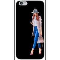 Чехол с картинкой Модные Девчонки iPhone 6 / 6s (Девушка со смартфоном)