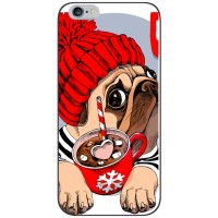 Бампер для iPhone 6 / 6s с картинкой "Песики" (Грустная собака)