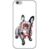 Бампер для iPhone 6 / 6s с картинкой "Песики" – В очках