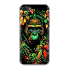 Чохол з Мавпами iPhone 6 / 6s - (AlphaPrint) (Мавпа в квітах)