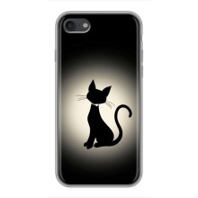 Чехол с принтом для iPhone 6 / 6s (AlphaPrint) Модные коты – Силуэт котика