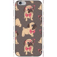 Чехол (ТПУ) Милые собачки для iPhone 6 / 6s – Собачки Мопсики