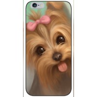 Чехол (ТПУ) Милые собачки для iPhone 6 / 6s – Йоршенский терьер