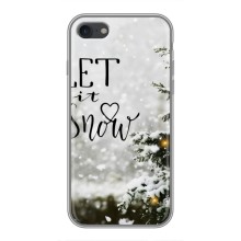 Новорічні, Святкові Чохли для iPhone 6 / 6s - 2024 год (Let it snow)