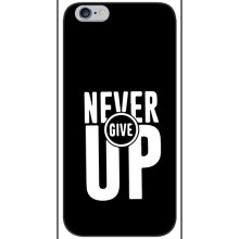 Силиконовый Чехол на iPhone 6 / 6s с картинкой Nike (Never Give UP)