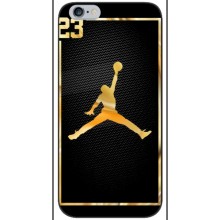 Силиконовый Чехол Nike Air Jordan на Айфон 6 (Джордан 23)