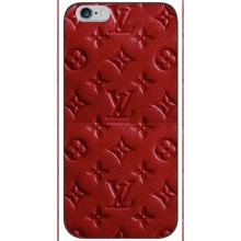 Текстурный Чехол Louis Vuitton для Айфон 6 (Красный ЛВ)