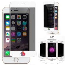 Захисне скло Privacy 5D (full glue) (тех.пак) для Apple iPhone 7 plus / 8 plus (5.5") – Білий