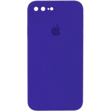 Чехол Silicone Case Square Full Camera Protective (AA) для Apple iPhone 7 plus / 8 plus (5.5") – Фиолетовый